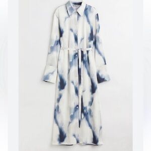 H&M Silver Satin Dress